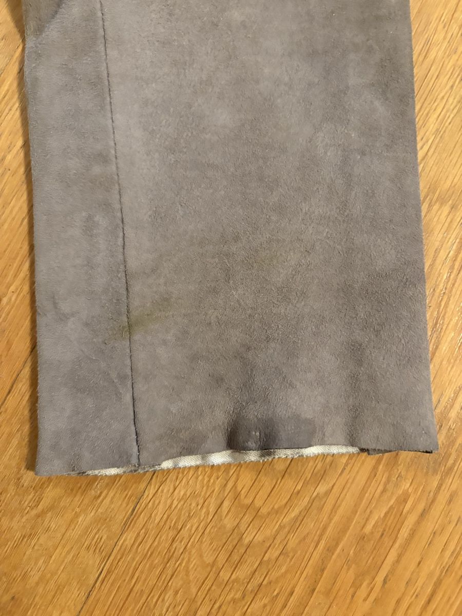 Pantaloni: Lederhose hellbraun, Gr. 34, Wildleder, Steven-K – Usato da Luzern venduto da esnimo66 6