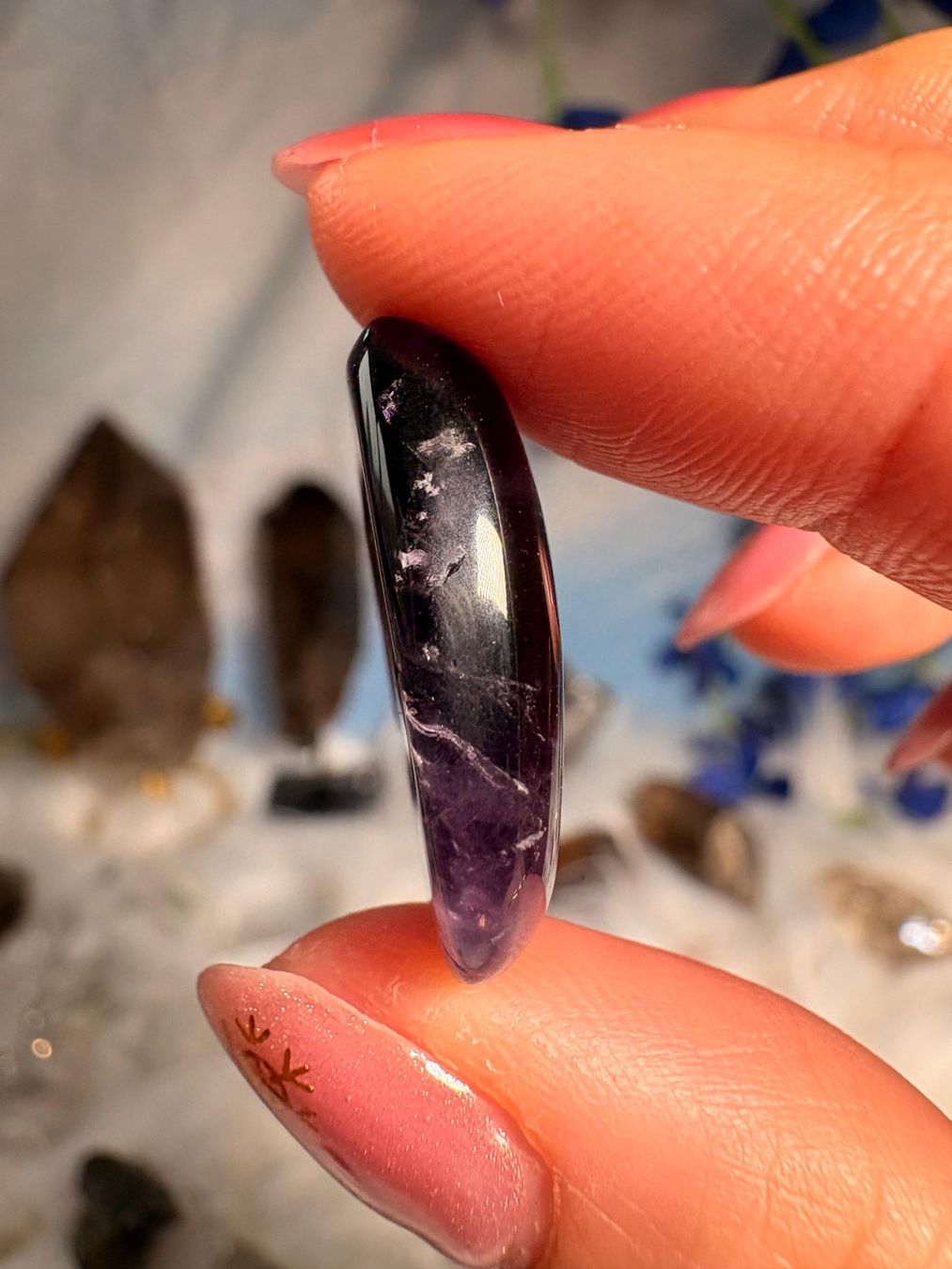 Pietre preziose: Trapiche Amethyst Cabochon – Nuovo e nell'imballaggio originale da Neuheim venduto da m.hald 5