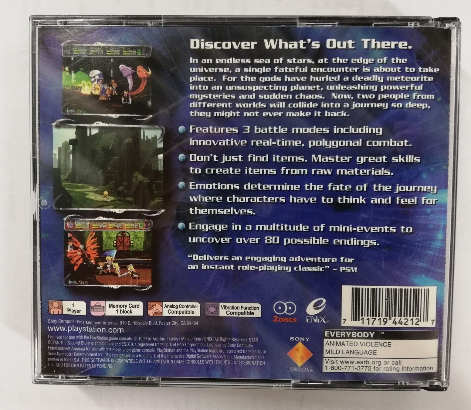 Sony Giochi: Star Ocean 2 / NTSC-U / PSX / PS1 – Usato da St. Gallen venduto da zorro_dc 1