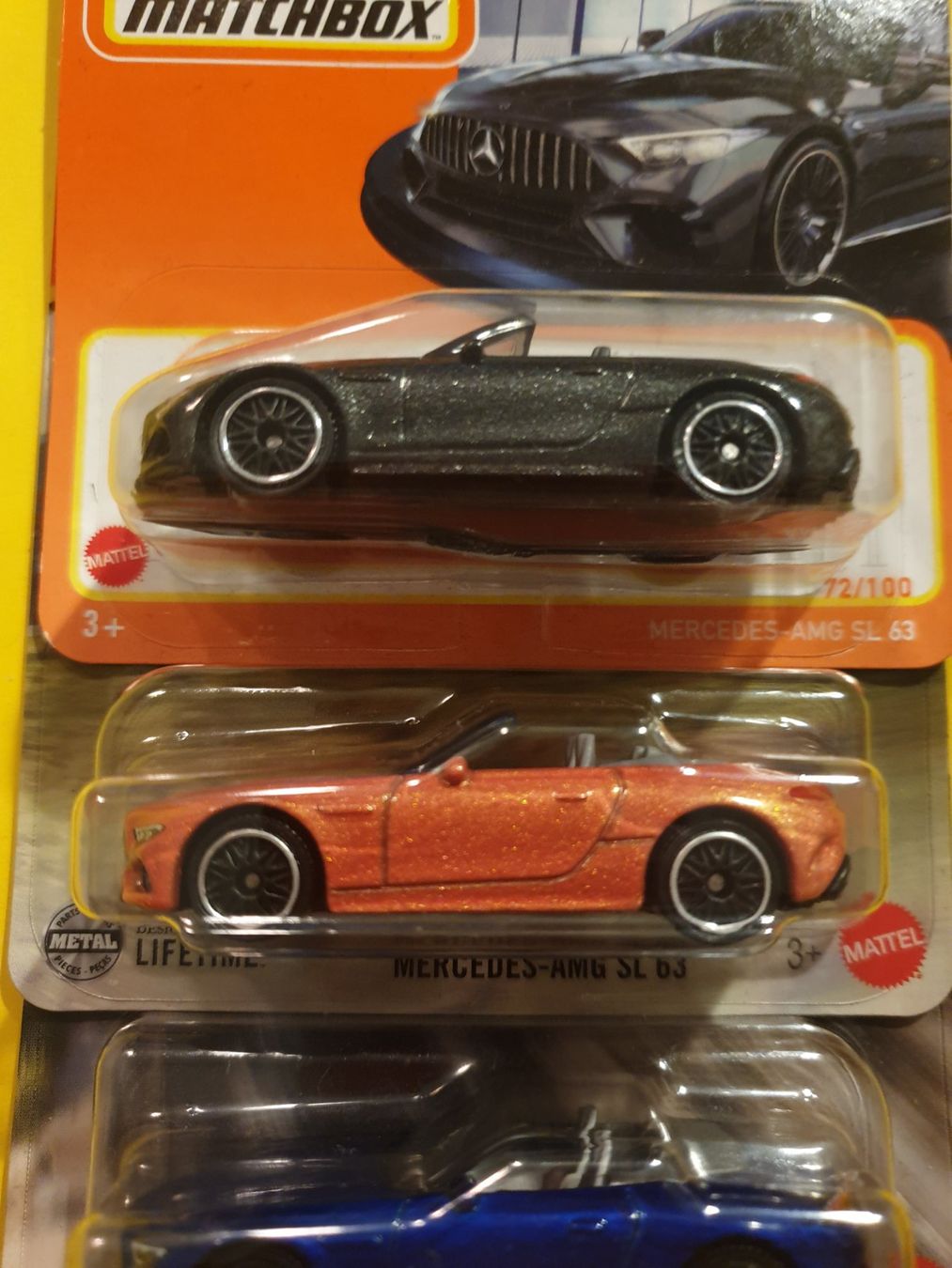 Hot Wheels Modellini d'auto: 3 x Matchbox MERCEDES-AMG SL 63 – Nuovo e nell'imballaggio originale da Oftringen venduto da Rotor 2