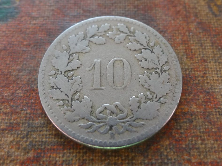 Tutti le monete: 10 Rp. 1884  (B) – Usato da Romanel-sur-Lausanne venduto da Swift13 1