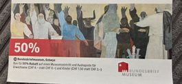 50% Rabatt! Bundesbriefmuseum Ticket bis August 2026