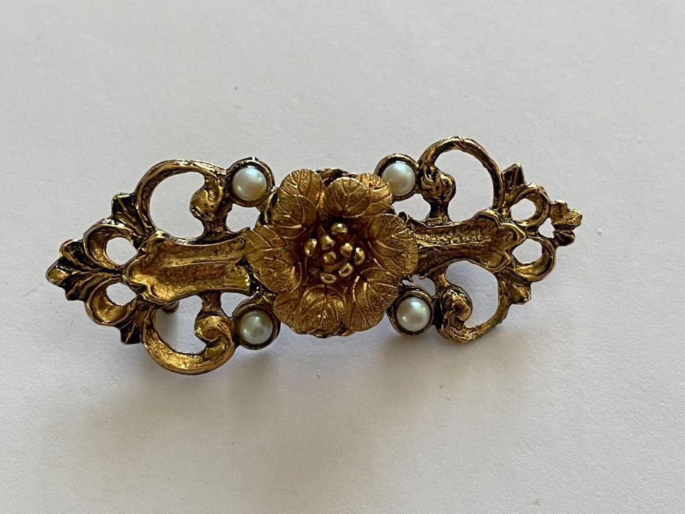 Broche Ancienne Bébé - Plaqué Or - Occasion Vintage