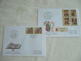 1989 Bundesfeier Sonderstempel Luzern & Bellinzona