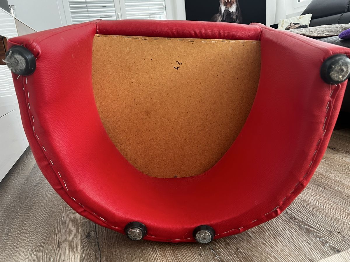 Fauteuils: Kunstleder Sessel in Rot  – D'occasion à Thalheim AG par Kolibri1980 4