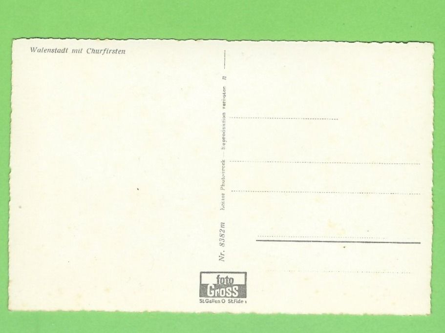 Cartoline postali: Walenstadt mit Churfirsten – Nuovo (secondo la descrizione) da Zürich venduto da t24_de 1