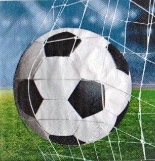 Tovaglioli: 2 Servietten  Ball im Tor – Nuovo (secondo la descrizione) da Basel venduto da Happybaer