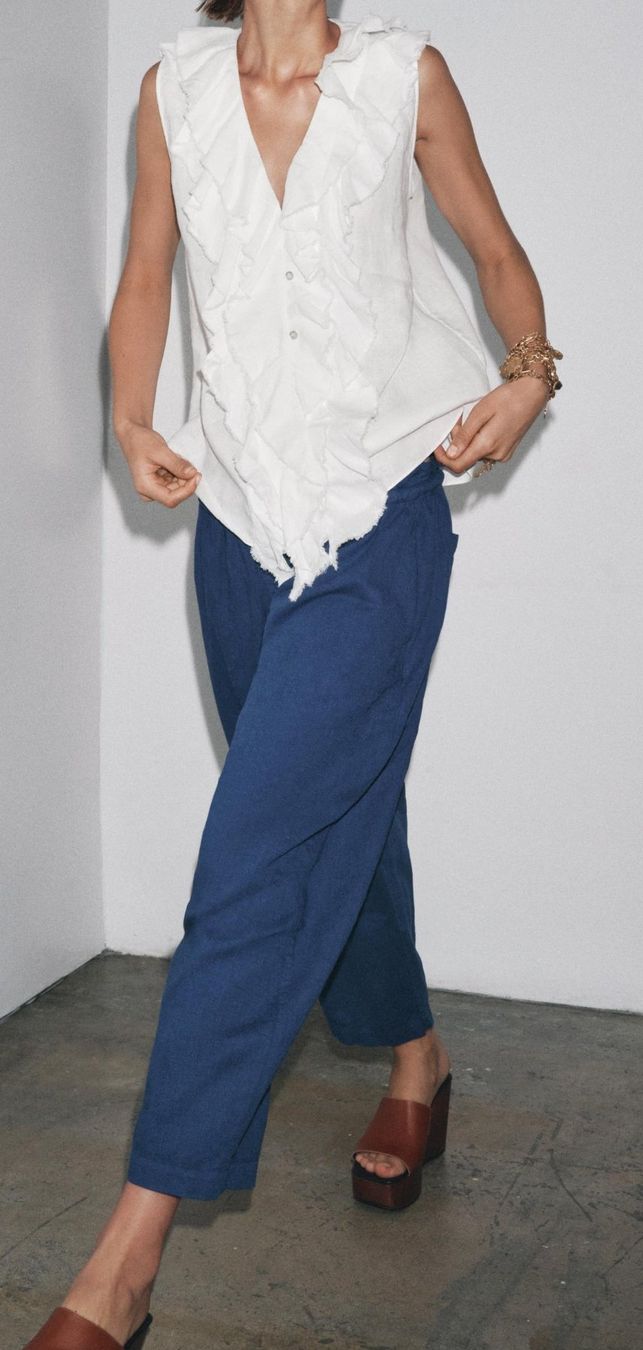 Zara Camicette: LEINENBLUSE ZARA NEU – Nuovo e nell'imballaggio originale da Biberist venduto da Soleda67 7