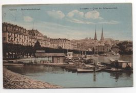 LUZERN Quai du Schweizerhof - Fischer