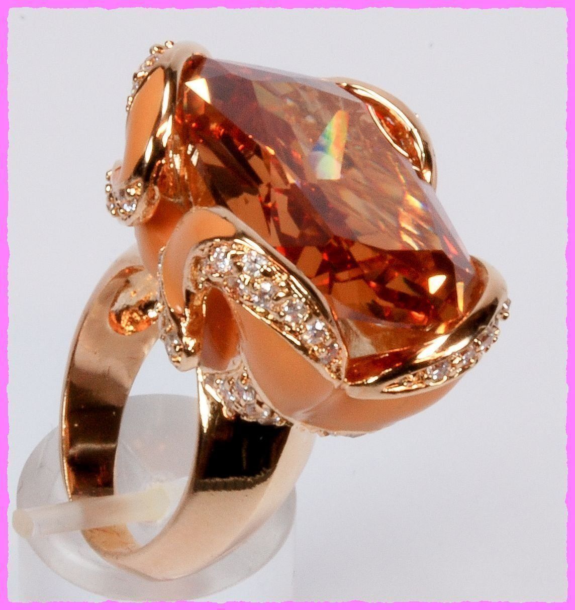 Anelli: Wow, grosser Ring mit Zirkonia – Nuovo e nell'imballaggio originale da Oberglatt ZH venduto da Diamond-Girl 1