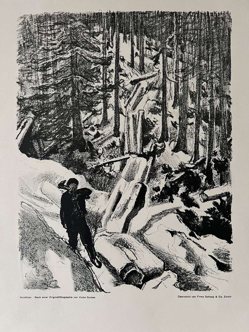 Arts picturaux & lithographies: Victor Surbek, Lithografie – D'occasion à Rain par Pic-Ass