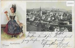 Herisau - Bahnhof - Präge-Litho