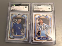 2024-25 Topps Argentina Angel Di Maria Diego Simeone CGC 9
