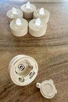LED Teelichter mit Flackereffekt, warmweiss