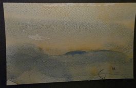 Schönes Aquarell von EH