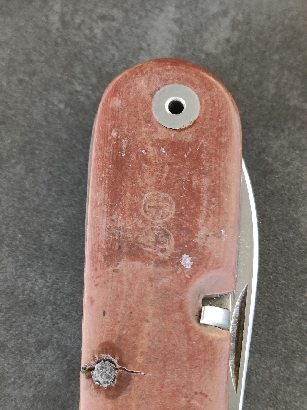 Schweizer Armee Taschenmesser: Sackmesser Röthlisberger Bärau - 1956 – Gebraucht aus Brugg AG von Ente015 1