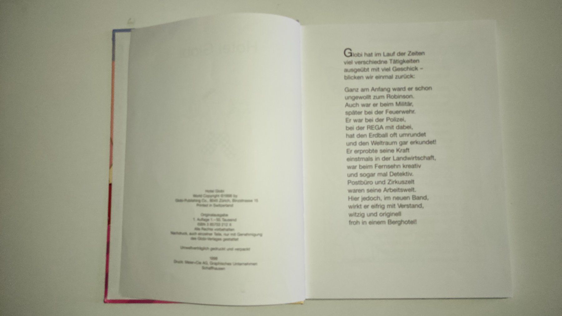Bücher: Hotel Globi 1. Auflage Band 66 – Gebraucht aus Niederuzwil von 333x333 2