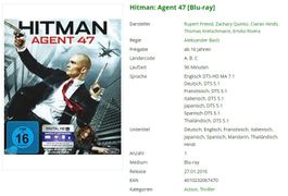 Hitman: Agent 47 (Blu-ray)