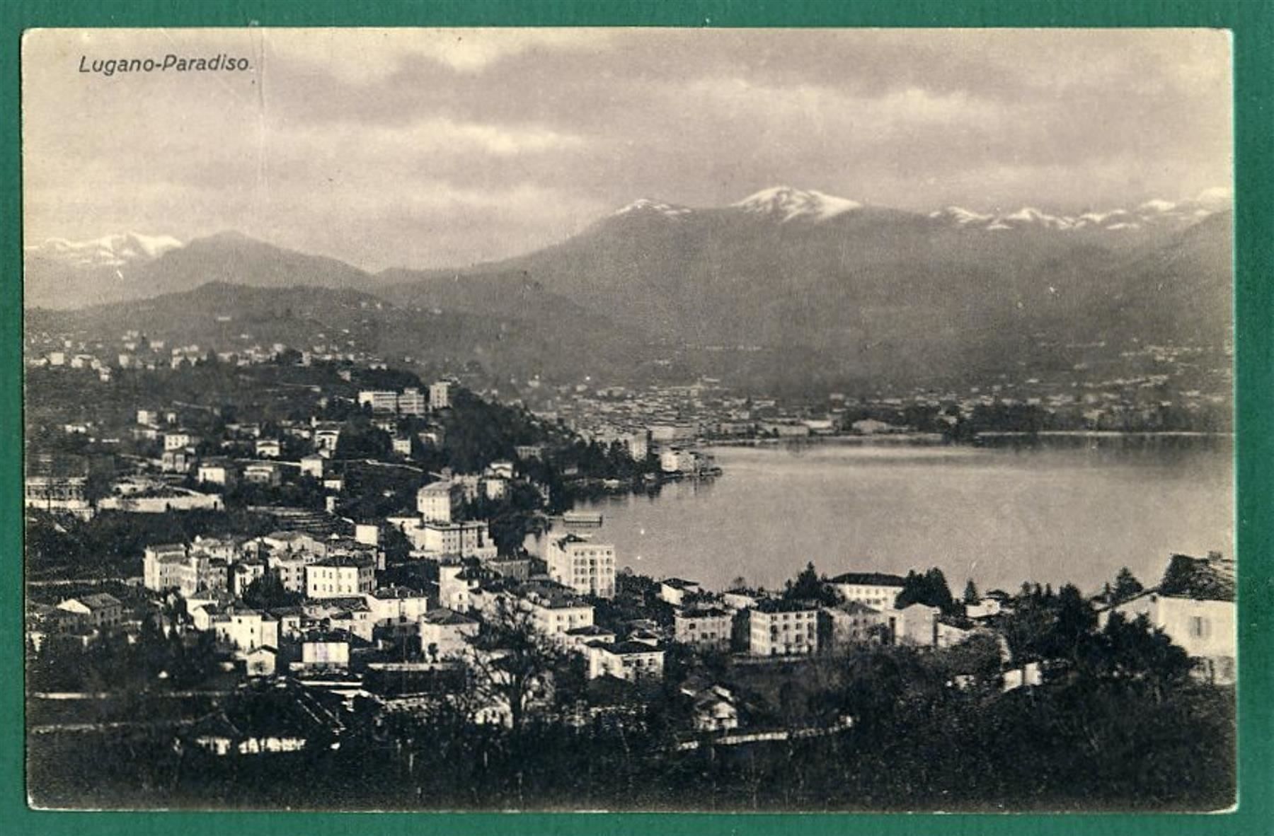 Cartoline postali: Lugano-Paradiso, 1907, gelaufen – Usato da Sargans venduto da Hausi1951