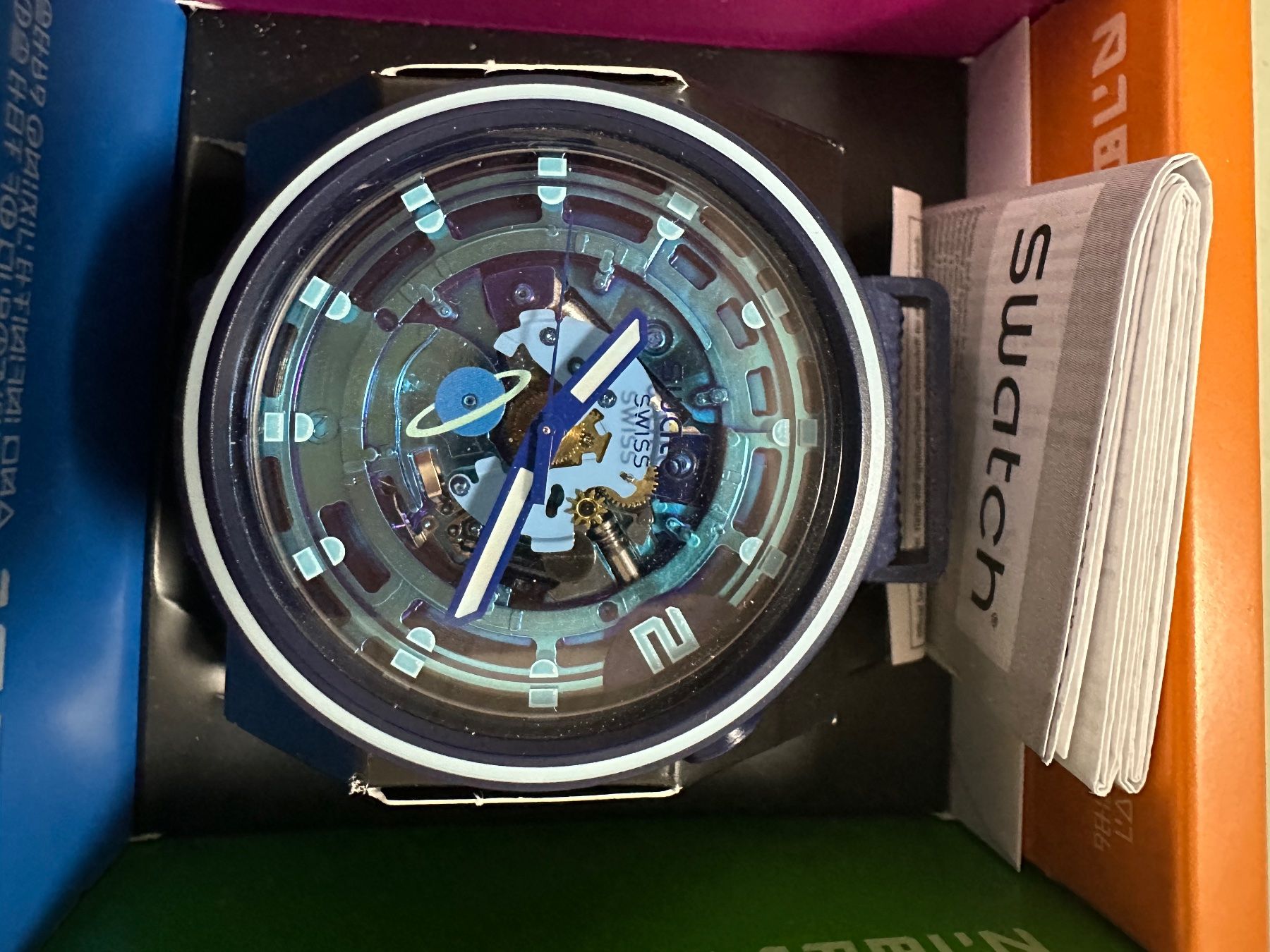 Swatch Orologi: Swatch Big Bold Planet Blue 21 – Usato da Henggart venduto da 00Silverstar00 4