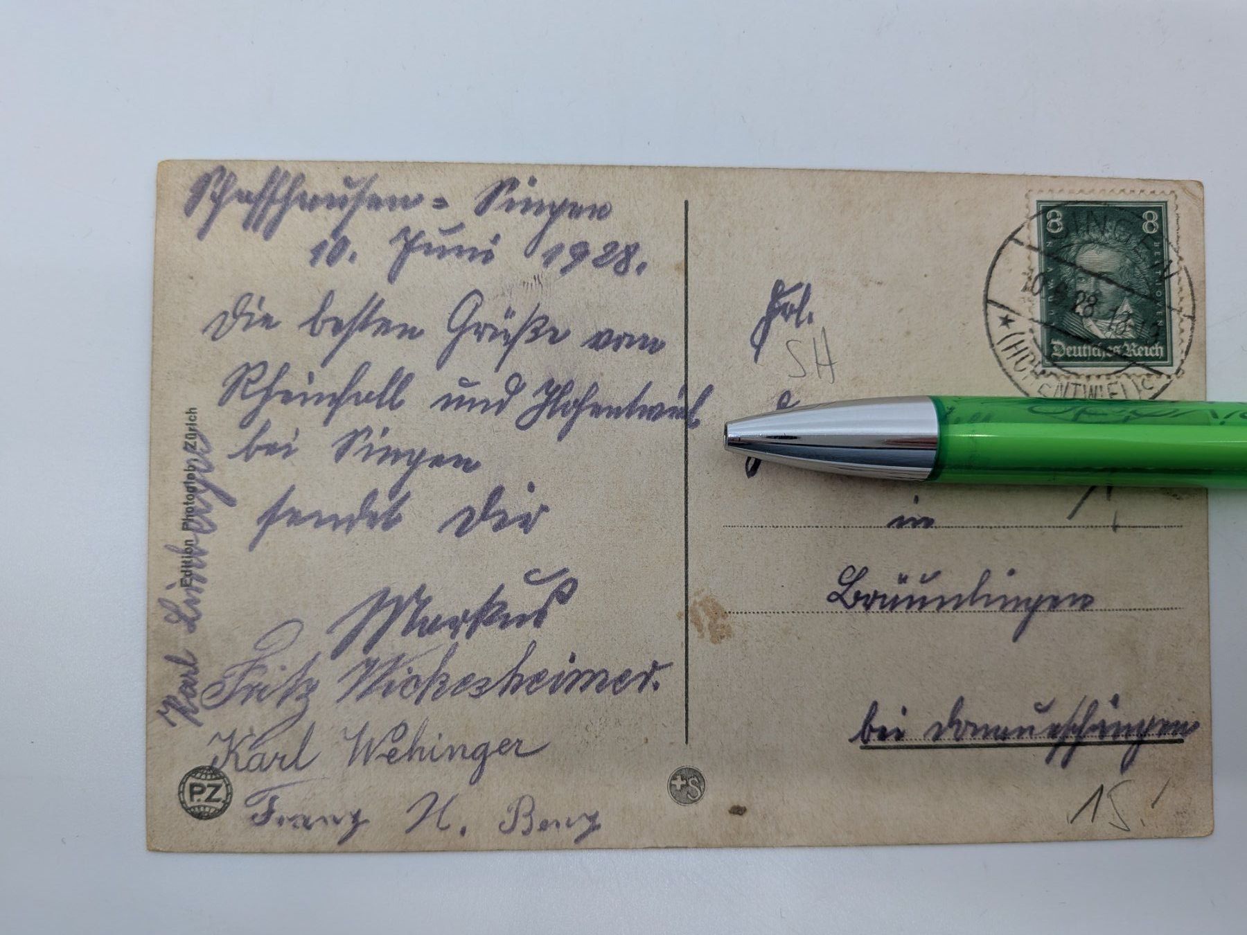 Cartoline postali: Postkare Ansichtskarte Rheinfall und die Alpen – Usato da Emmen venduto da magelan 2