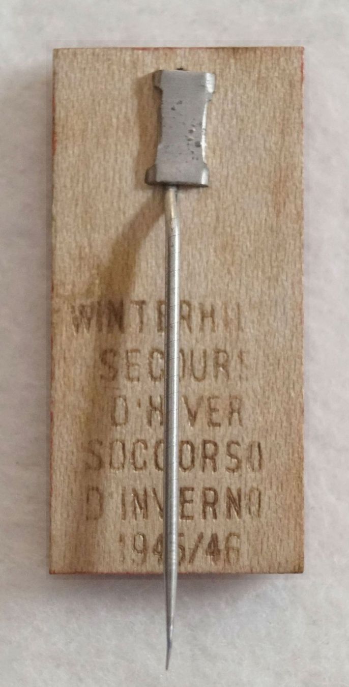 Placchette & Badge: Winterhilfe Schweiz Abzeichen 1945/1946 – Usato da Flamatt venduto da samowarow 3