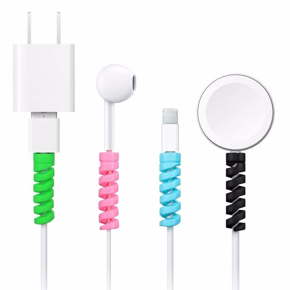 Tutti gli attrezzi: Halter 10xSilikon Spirale Flexibler Kabel Bruch Knick schutz – Nuovo (secondo la descrizione) da Kirchdorf AG venduto da csnmclub 6