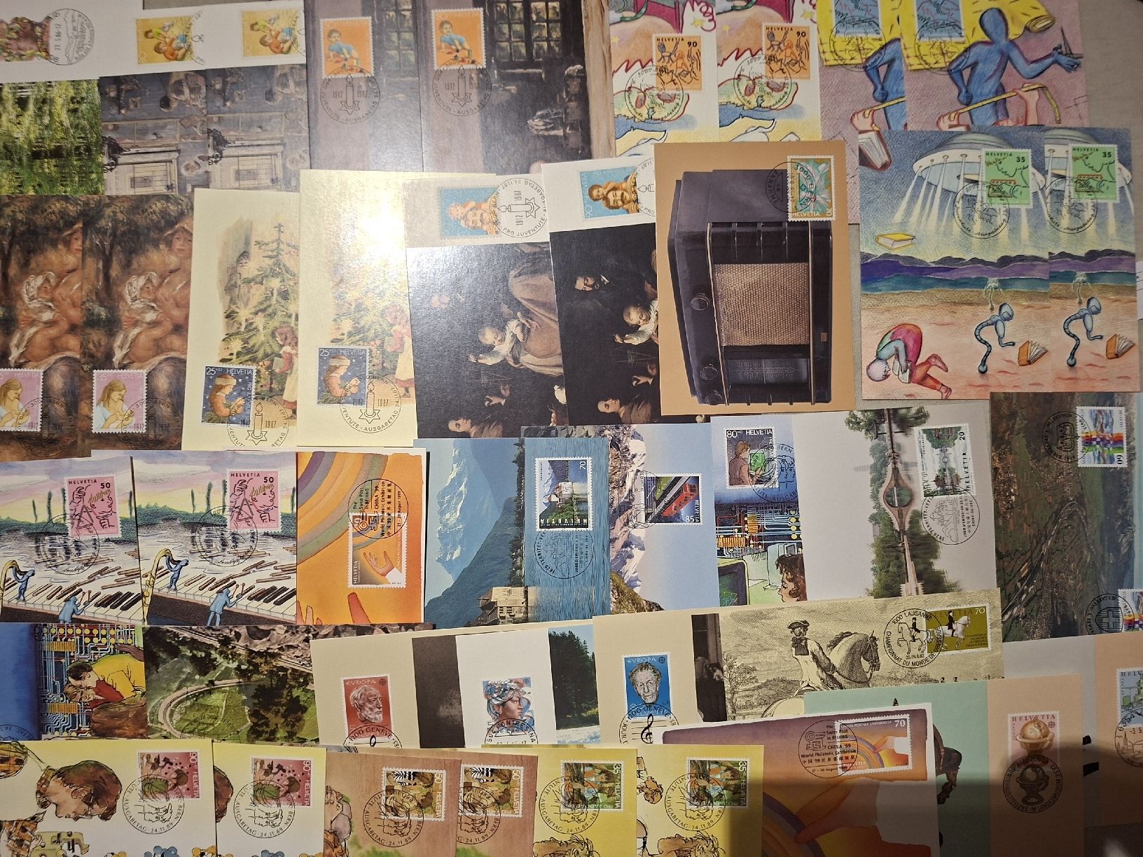 Alle Briefmarken: Lot diverser Maximumkarten Schweiz – Gebraucht aus Balgach von SIMEON27