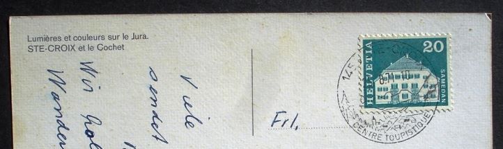 Ansichtskarten: STE-CROIX et le Cochet – Gebraucht aus Jona von philajona 1