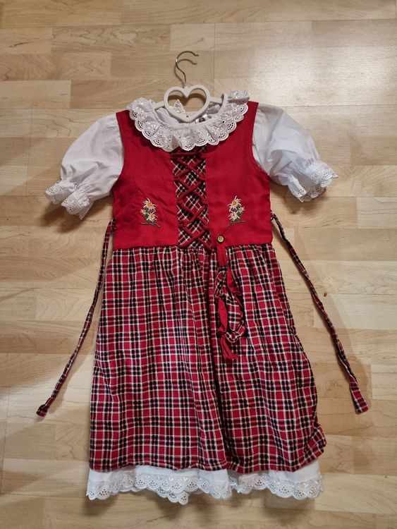 Süßes Weihnachts-Outfit Für Plüschpuppen - Karierter Umhang Mit Schleife & Glöckchen