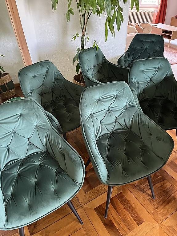 Conforama Set di tavolo e panche: Ensemble table bois et chaise velour – Usato da Cologny venduto da ani_5npg 3