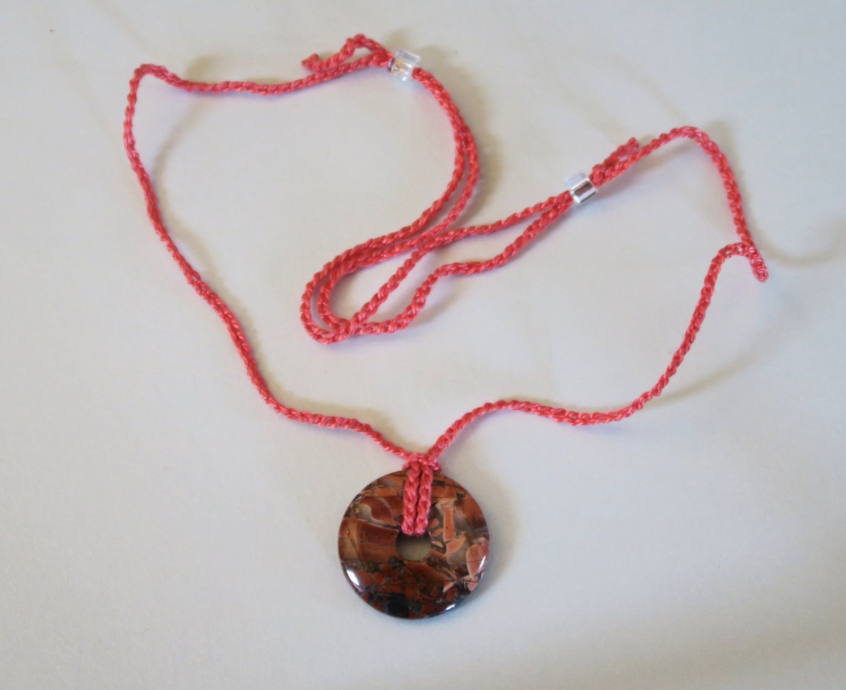 Catenine: Kette Brekzien Jaspis Donut – Nuovo (secondo la descrizione) da Brittnau venduto da marlenestone 4