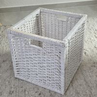 Korb geflochten weiss Ikea 