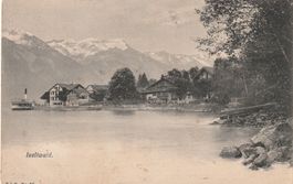Iseltwald -Karte gelaufen 1906