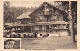 Schwarzenburg, Kurhaus Längeneybad, gelaufen 1925