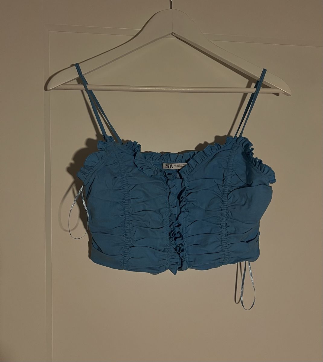 Zara Top: Zara Crop Top in der Farbe türkis – Usato da Schaffhausen venduto da tin_j7t6