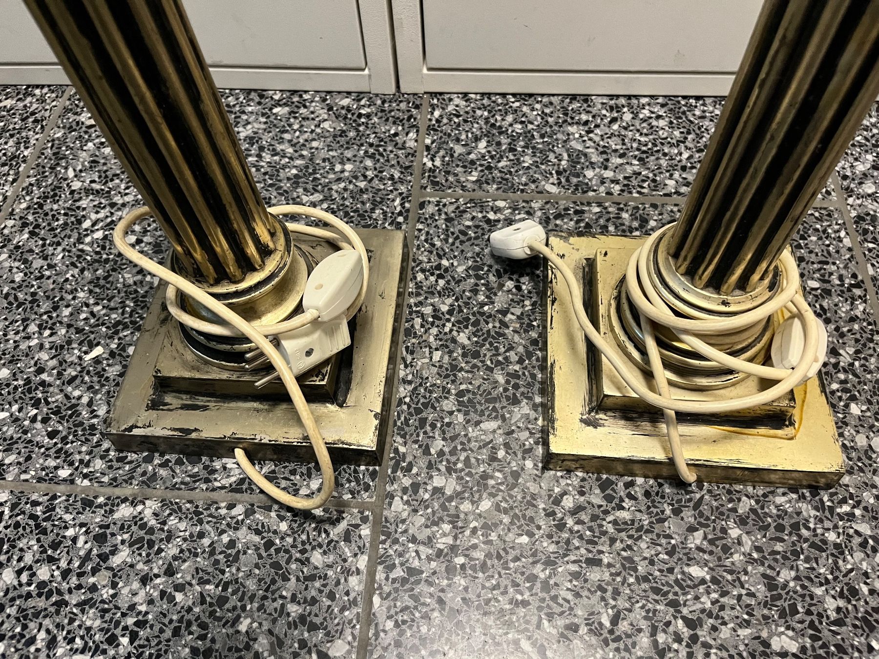 Lampade: 2 antike Tischlampen-Säule – Usato da Zürich venduto da Sharonsimona 5