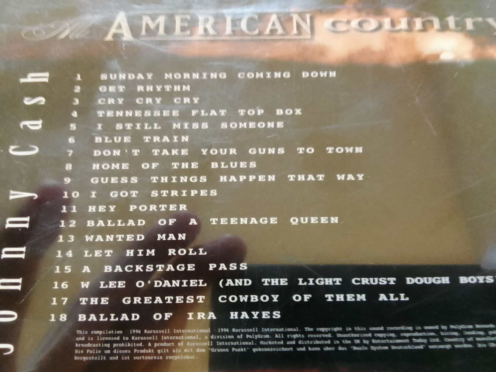 CD: Johnny Cash – Usato da Liebefeld venduto da CD-Urs 1