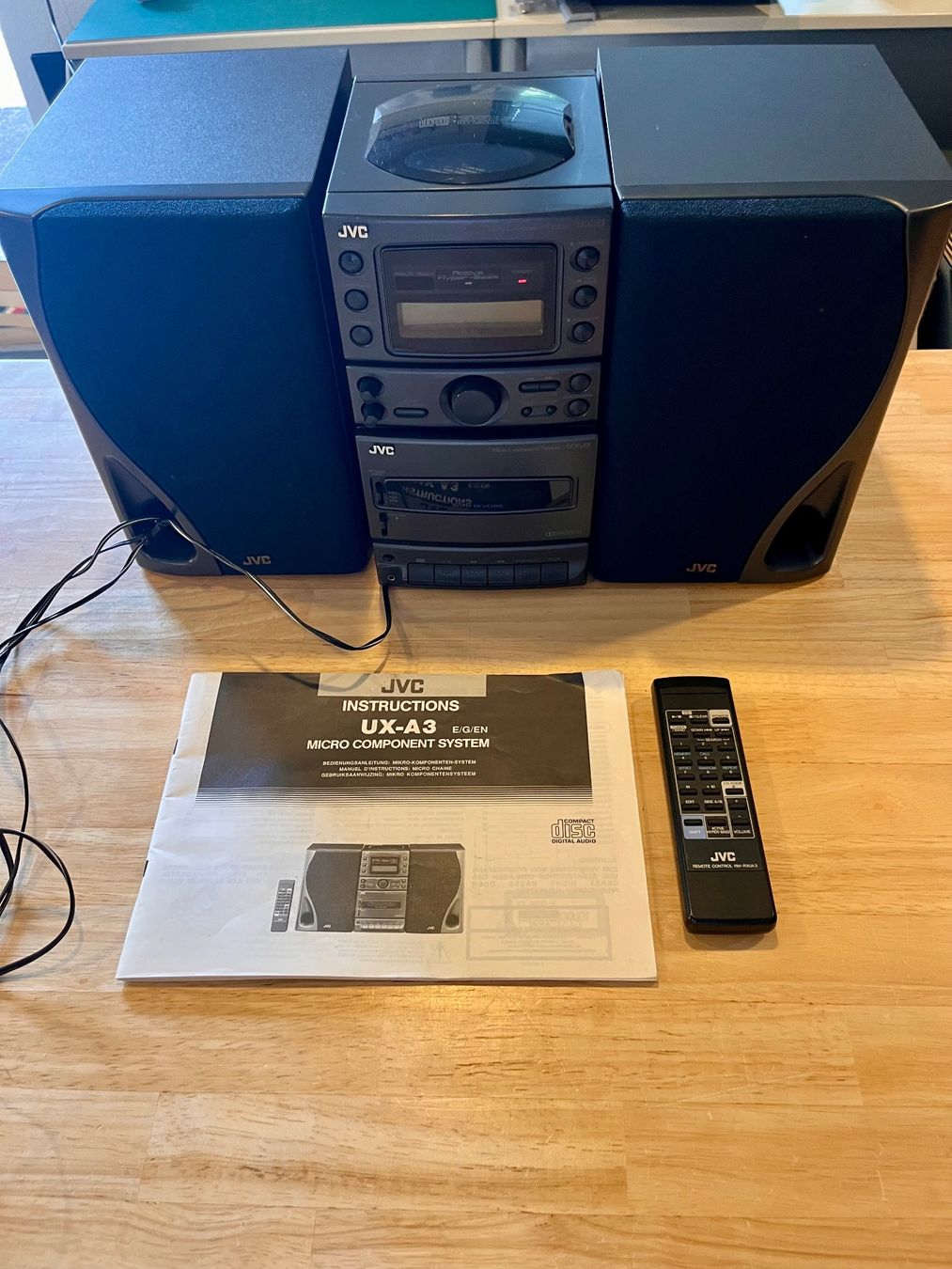 JVC Sistemi audio & multimediali: JVC Micro Component System UX-A3 mit Fernbedienung – Usato da Uster venduto da colmo