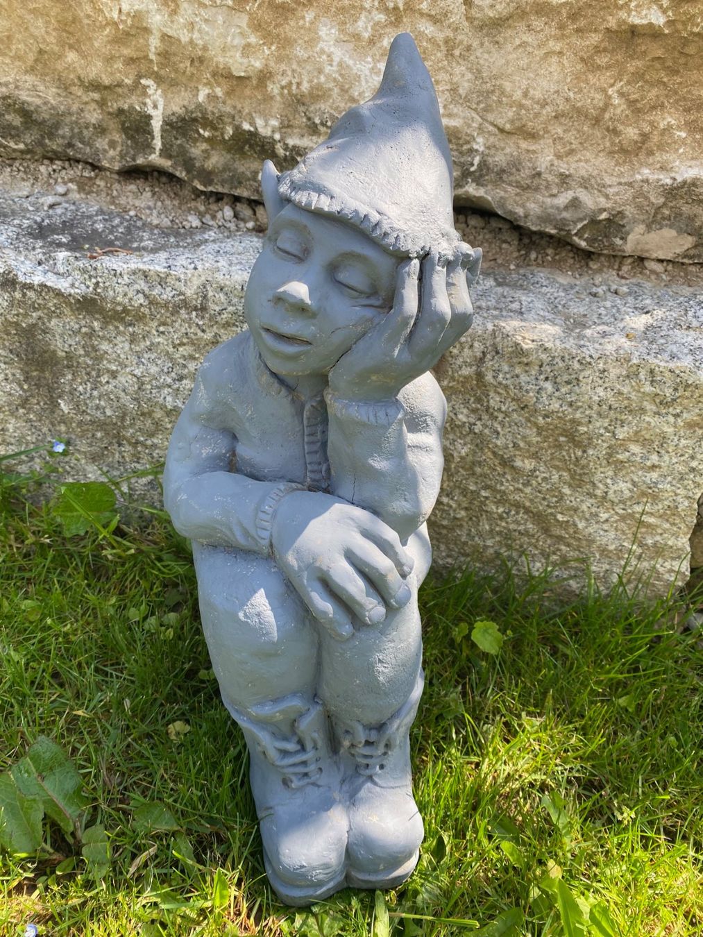 Statuette: Schlafender Wichtel Gartenfigur – Usato da Niederhasli venduto da Tigerproduct 2