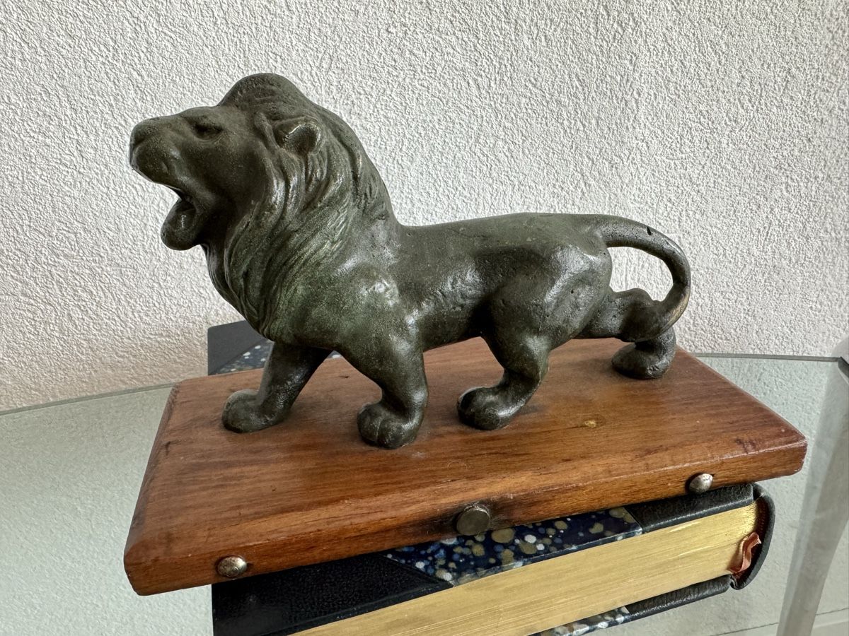 Skulpturen & Statuen: Antik Messing Bronze Löwe Figur Original Alt Massiv – Gebraucht aus Morges von SevArt 8