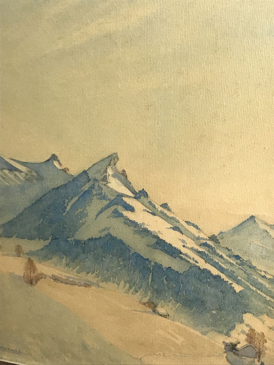 Dipinti: GRÜNEWALD AQUARELL – Usato da Wolfhalden venduto da SecondAntique 2