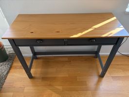 Konsolentisch mit 2 Schubladen 110x45x74 cm Kiefernholz
