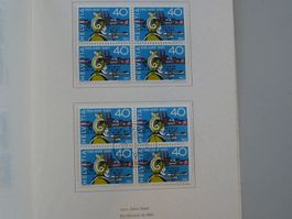 1957, Nr.328-331 Viererblöcke in PTT-HEFT (*/**/O)