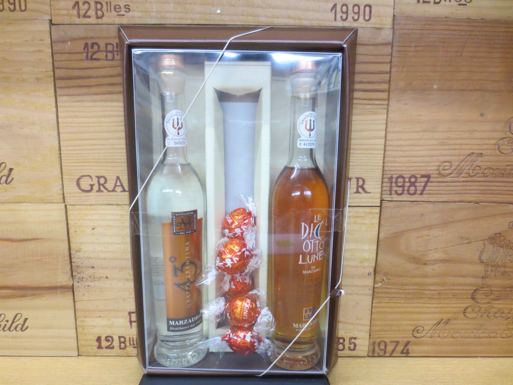 Bevande alcoliche: Geschenk-Set mit 2 Fl. Grappa in OVP 50cl. 43 Vol. – Nuovo (secondo la descrizione) da Schöftland venduto da Luxury-Store 3