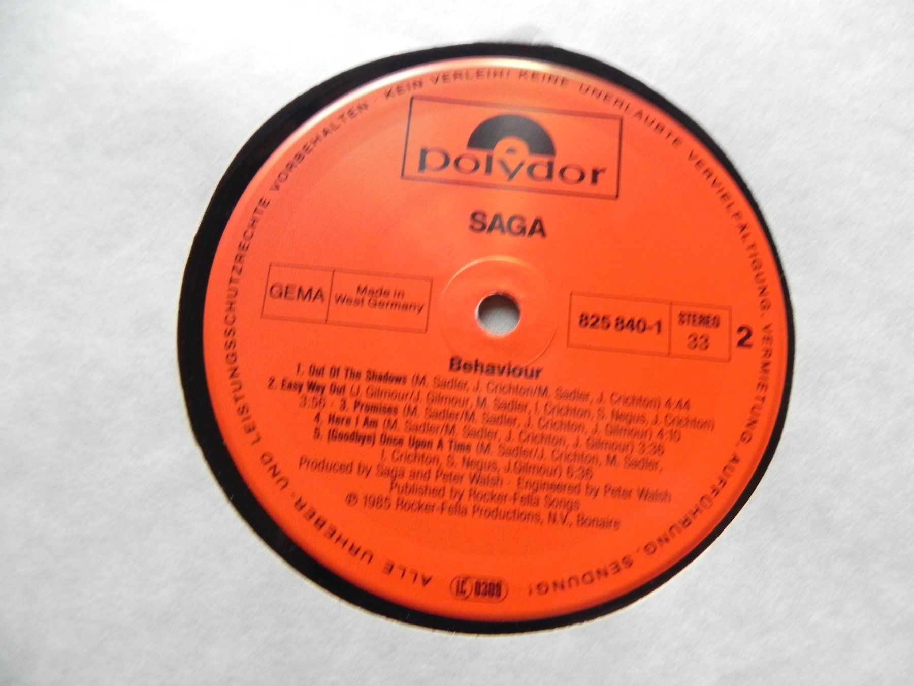 Dischi in vinile: LP Canada Rock Band Saga 1985 Behaviour – Usato da Siebnen venduto da krimsie 5