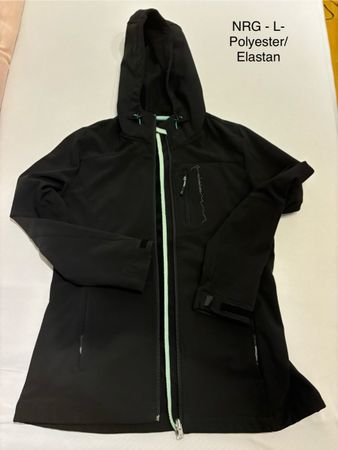NRG Softshell Jacke Damen Gr. L, Schwarz