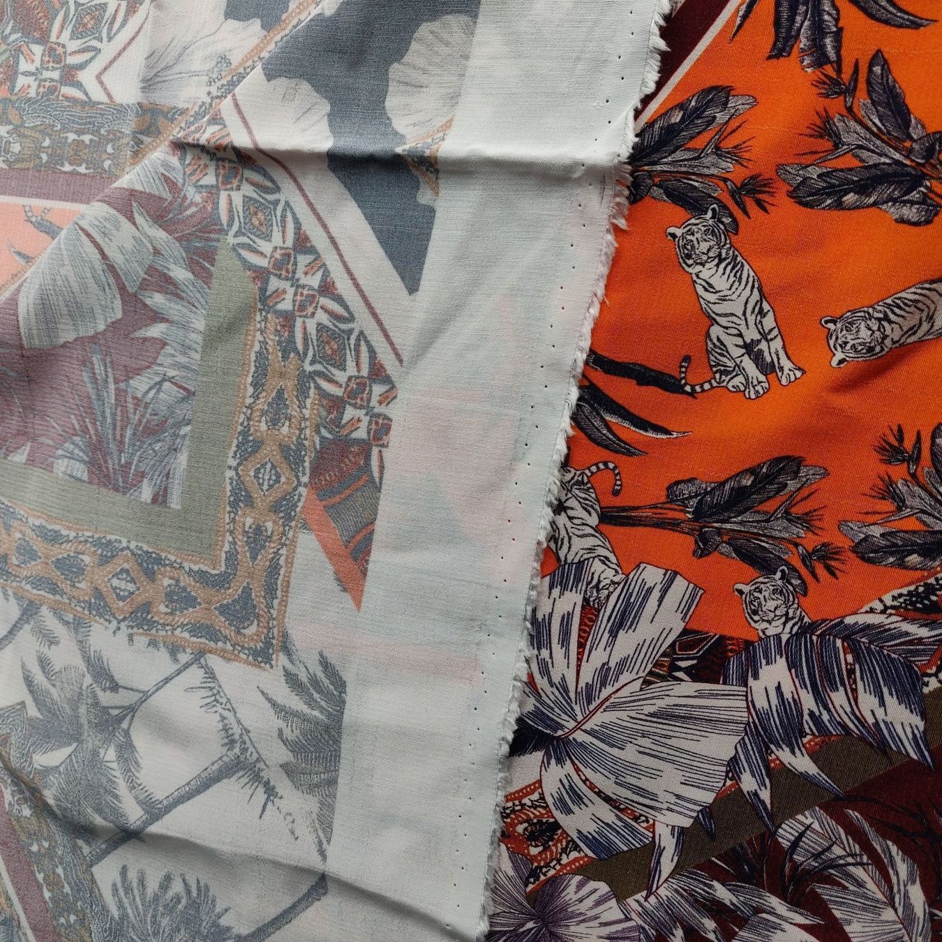 Tessuti: Ital. Viskose Stoff leicht 1.5x1.50m FancyJungle Patchwork – Nuovo (secondo la descrizione) da Lufingen venduto da Voyager7 5