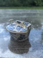 Original Delft Blauwl Butterdose handbemalt Vintage Holland 