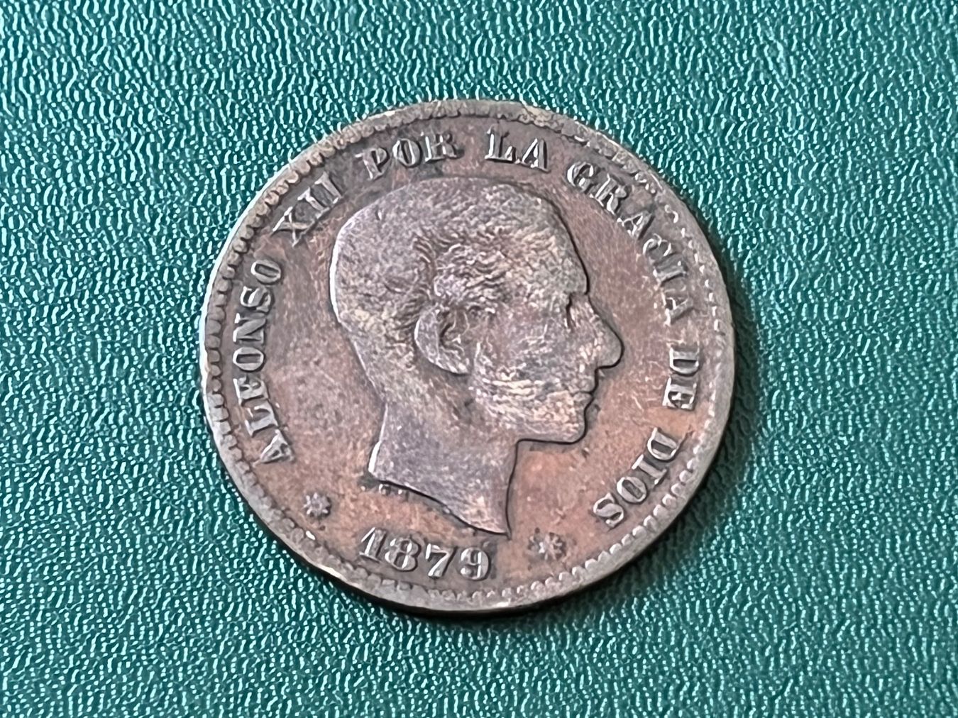 Tutti le monete: Alfonso XII 5 Centimos  1879 Spanien – Usato da Neuenhof venduto da Shadow-